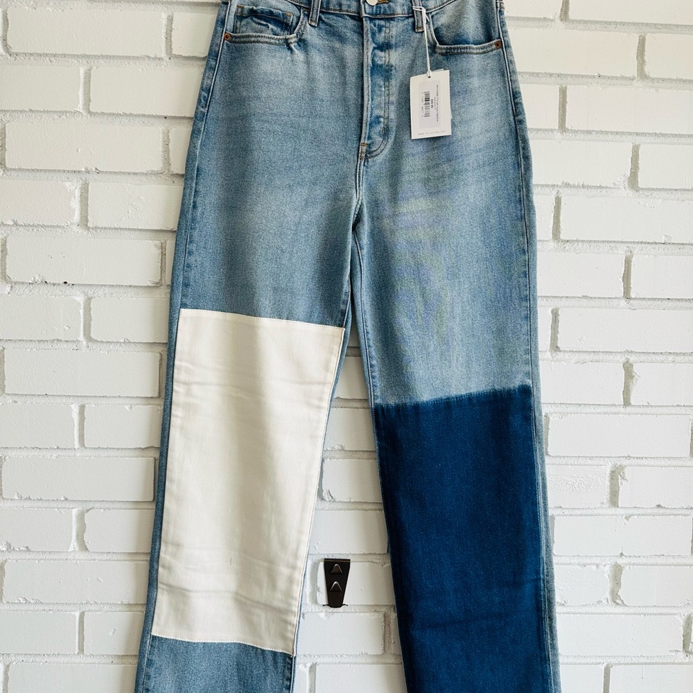 Patchwork Denim Jeans